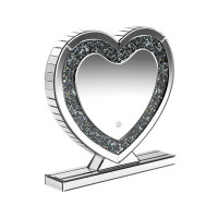 Coaster Furniture 961528 Heart Shape Table Mirror Silver